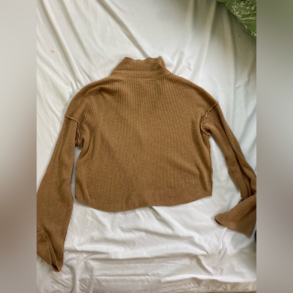 Free People Brown Ribbed Cardigan - Picture 5 of 6